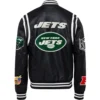 New-York-Jets-Jeff-Hamilton-Black-Vegan-Leather-Full-Snap-Varsity-Jacket-LeatherMoto