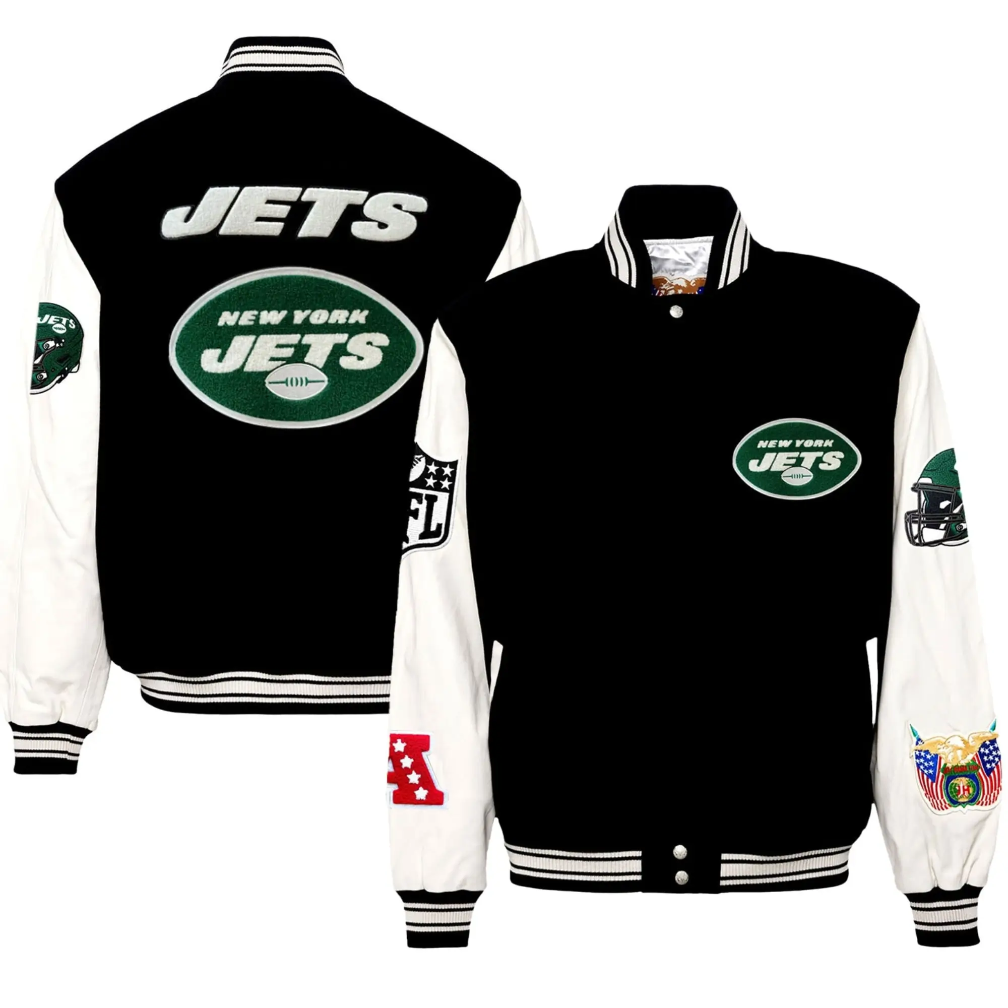 New-York-Jets-Jeff-Hamilton-Classic-Rib-Wool-Leather-Varsity-Jacket-LeatherMoto