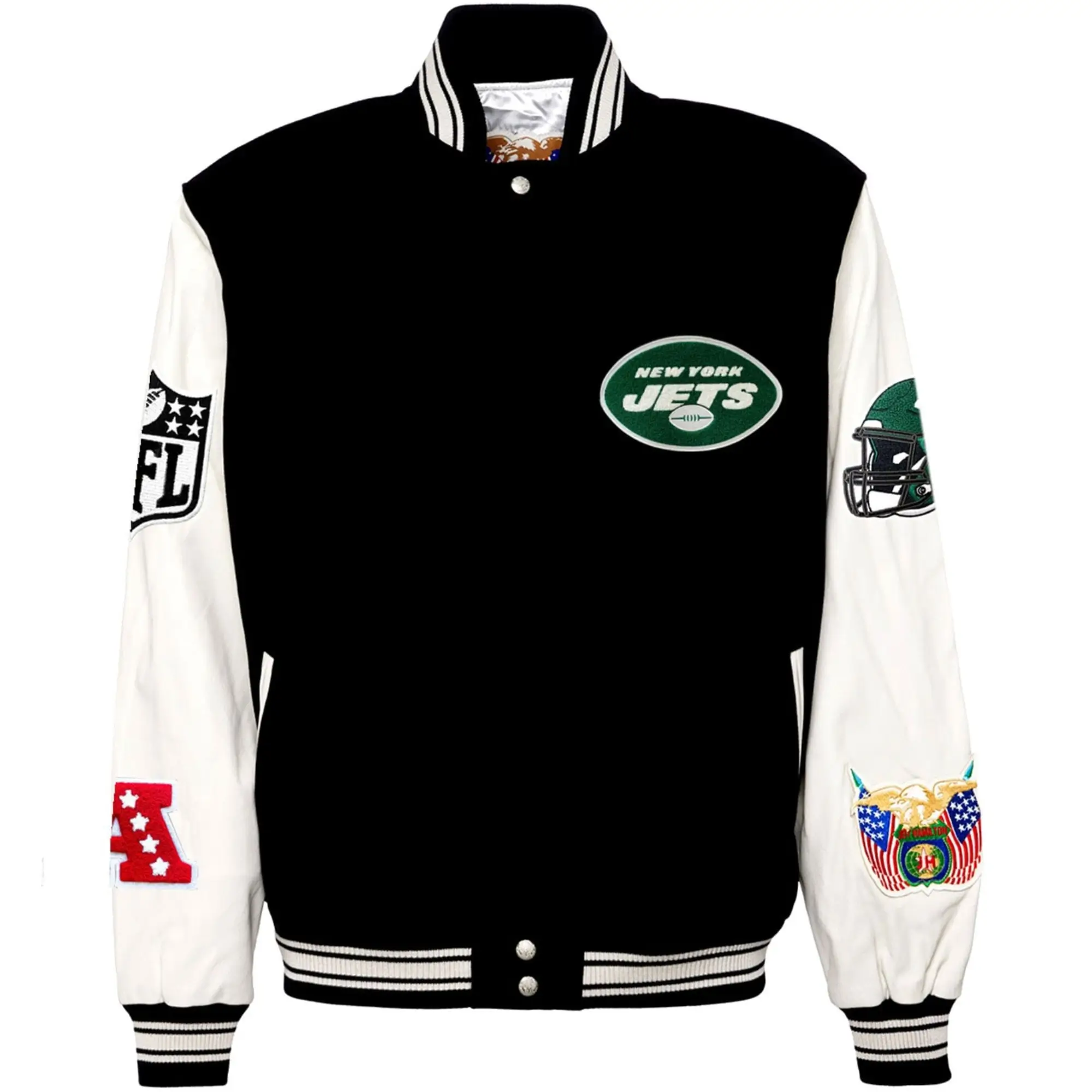 New-York-Jets-Jeff-Hamilton-Classic-Rib-Wool-Leather-Varsity-Jacket-LeatherMoto