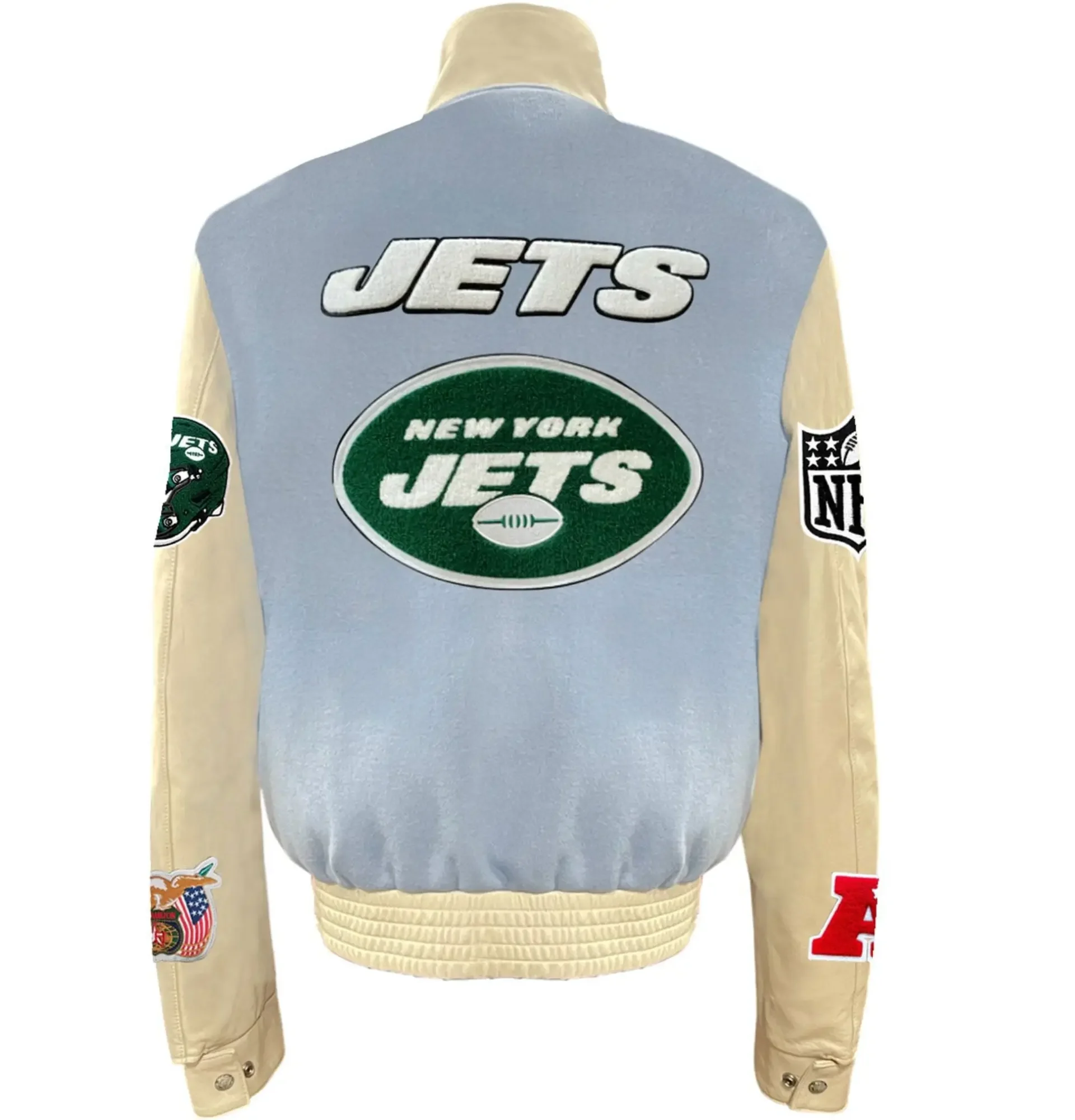 New-York-Jets-Jeff-Hamilton-Stand-Up-Collar-Wool-Leather-Varsity-Jacket-LeatherMoto