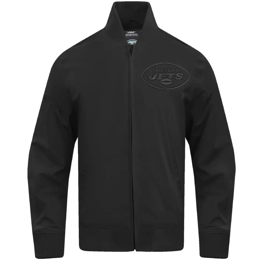 New-York-Jets-Pro-Standard-Neutral-Full-Zip-Satin-Varsity-Black-Jacket-LeatherMoto