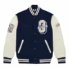 OVO-Collegiate-Varsity-Jacket-Navy- leather moto