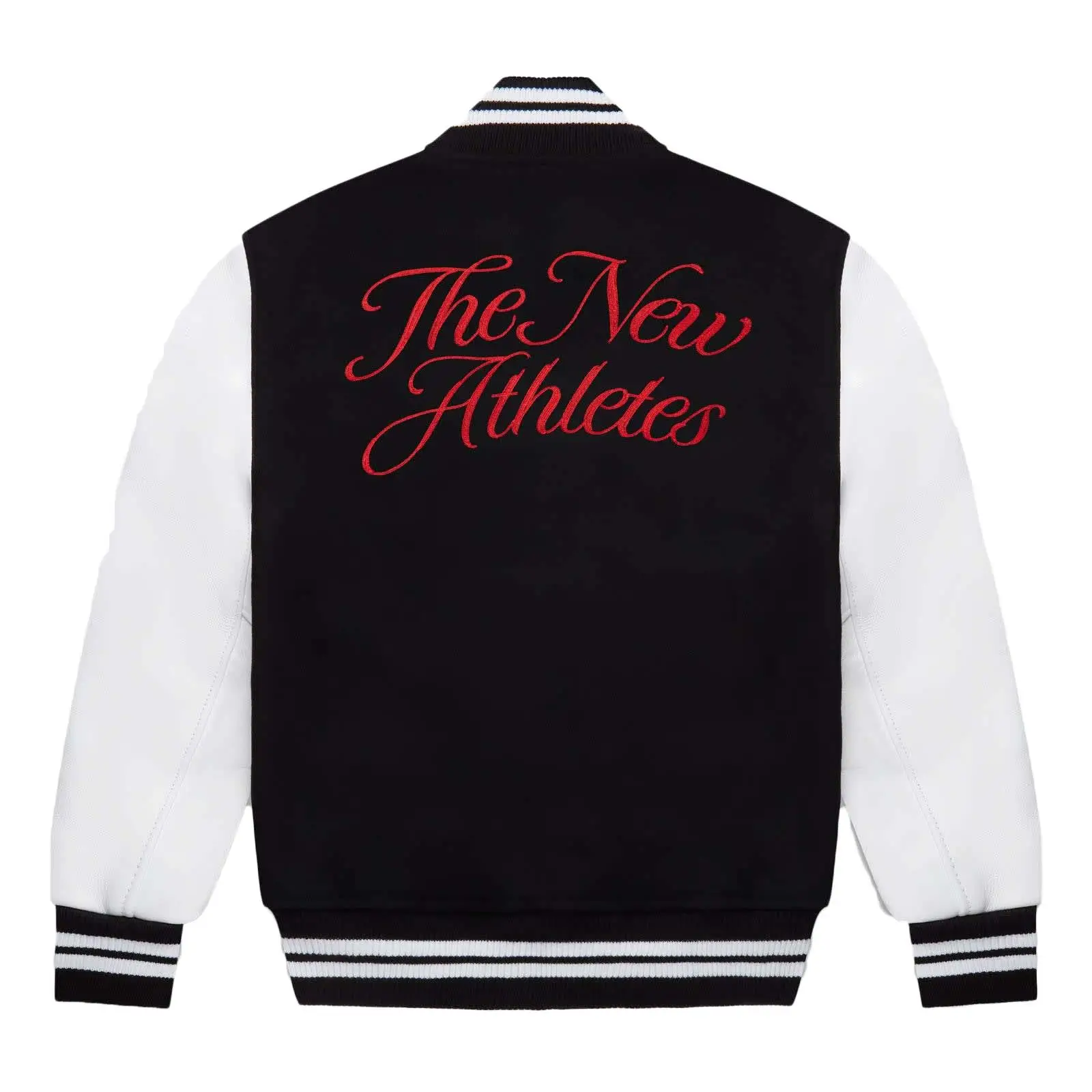 OVO-x-Faze-Clan-Varsity-Jacketn-Black- leather moto 1