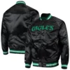 Philadelphia-Eagles-Full-Button-Satin-Black-Varsity-Jacket-LeatherMoto