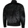 Philadelphia-Eagles-Jalen-Hurts-Logo-Pro-Standard-Player-Full-Snap-Black-Satin-Varsity-Jacket-LeatherMoto