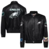 Philadelphia-Eagles-Jeff-Hamilton-Full-Snap-Black-Leather-Jacket-LeatherMoto