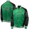 Philadelphia-Eagles-Lead-Off-Starter-Green-Black-Satin-Varsity-Jacket-LeatherMoto