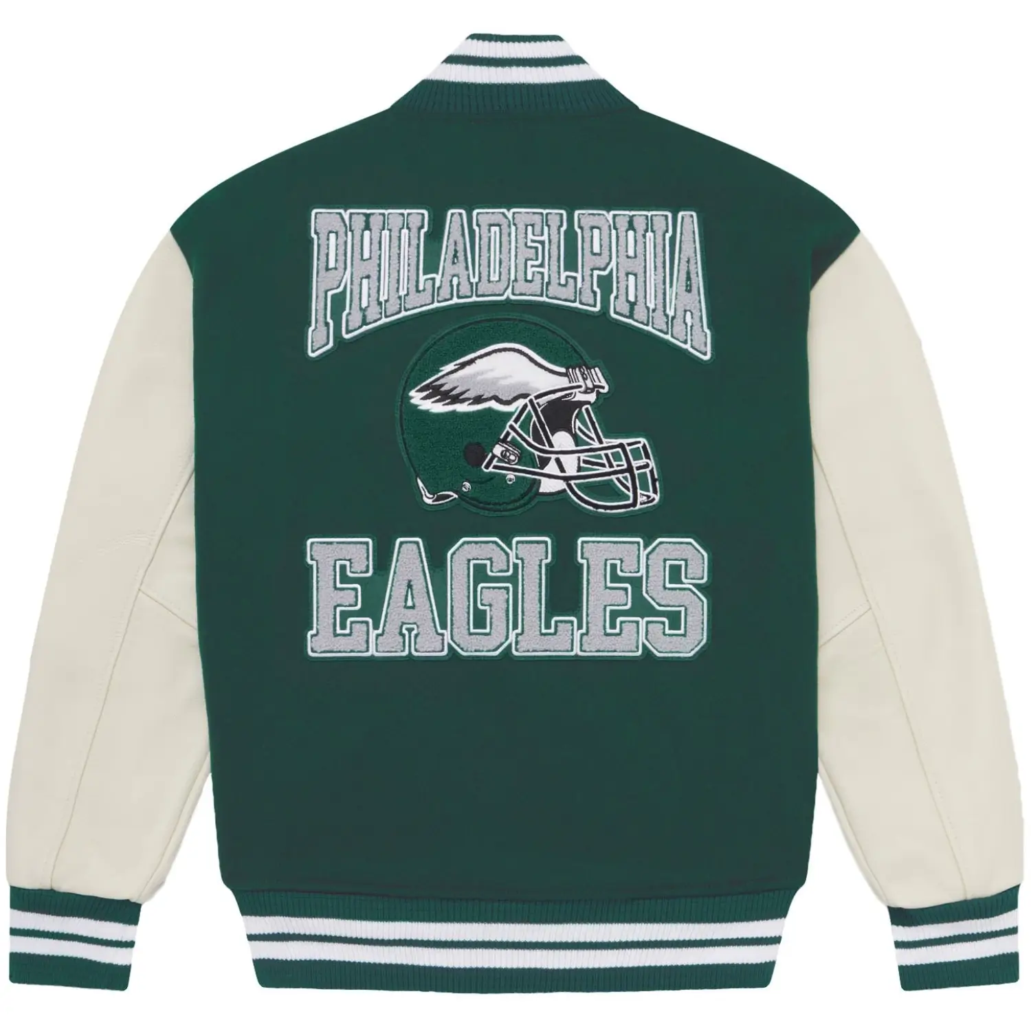 Philadelphia-Eagles-OVO-Wool-Leather-Varsity-Jacket-leather moto (2)