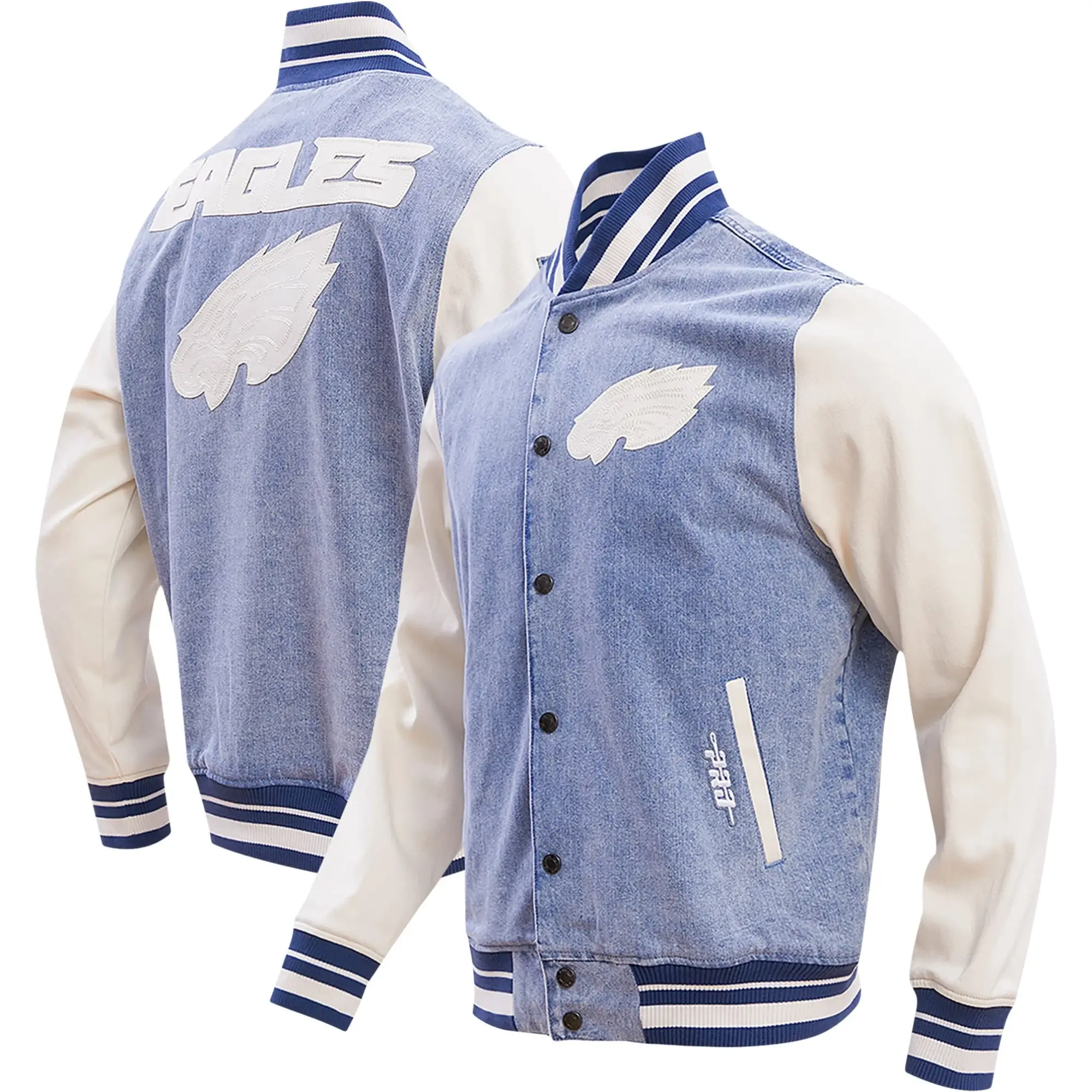 Philadelphia-Eagles-Pro-Standard-Denim-Leather-Varsity-Jacket-LeatherMoto