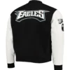 Philadelphia-Eagles-Pro-Standard-Logo-Full-Zip-BlackWhite-Varsity-Jacket-LeatherMoto