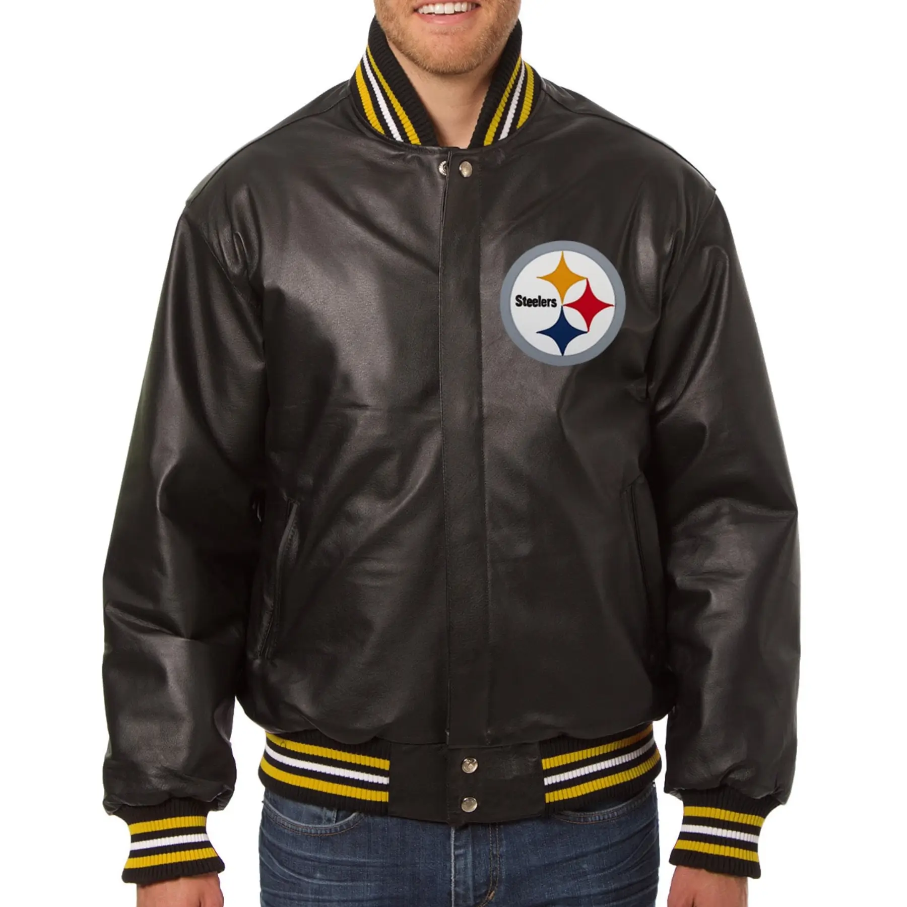 Pittsburgh-Steelers-Brown-Leather-Varsity-Jacket-LeatherMoto
