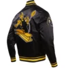 Pittsburgh-Steelers-Classic-Rib-Satin-Varsity-Black-Jacket-LeatherMoto