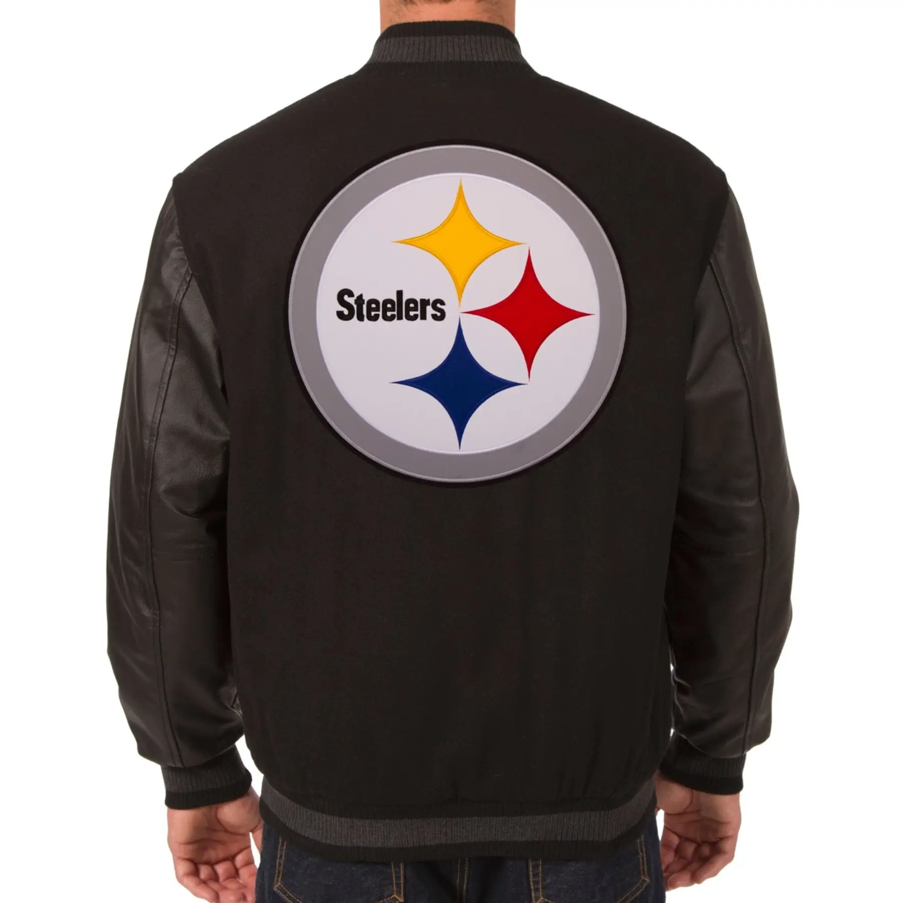 Pittsburgh-Steelers-Wool-Leather-Black-Varsity-Jacket-LeatherMoto