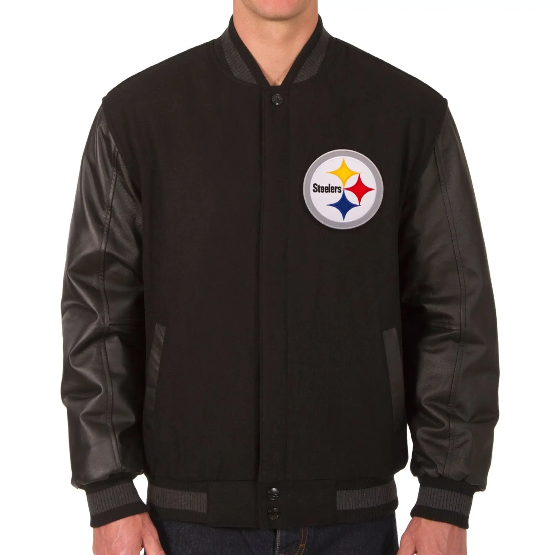 Pittsburgh-Steelers-Wool-Leather-Black-Varsity-Jacket-LeatherMoto