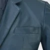 Regal Sapphire Navy Leather Blazer (2)