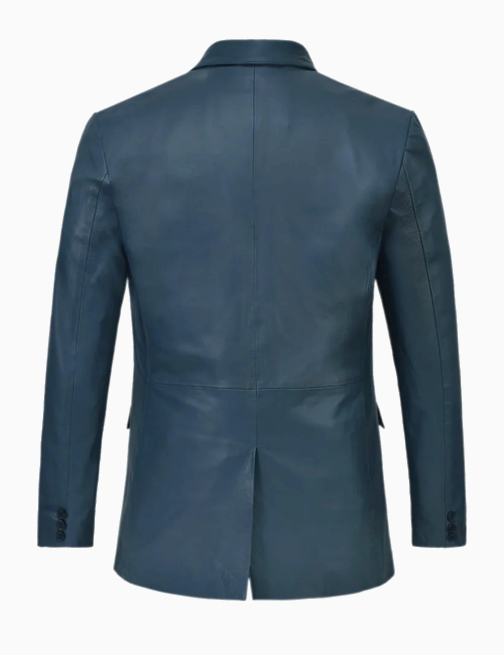 Regal Sapphire Navy Leather Blazer (4)