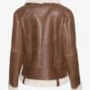 Rich Bronze Brown Sheepskin Shearling Jacket – Luxe Winter Elegance (1)