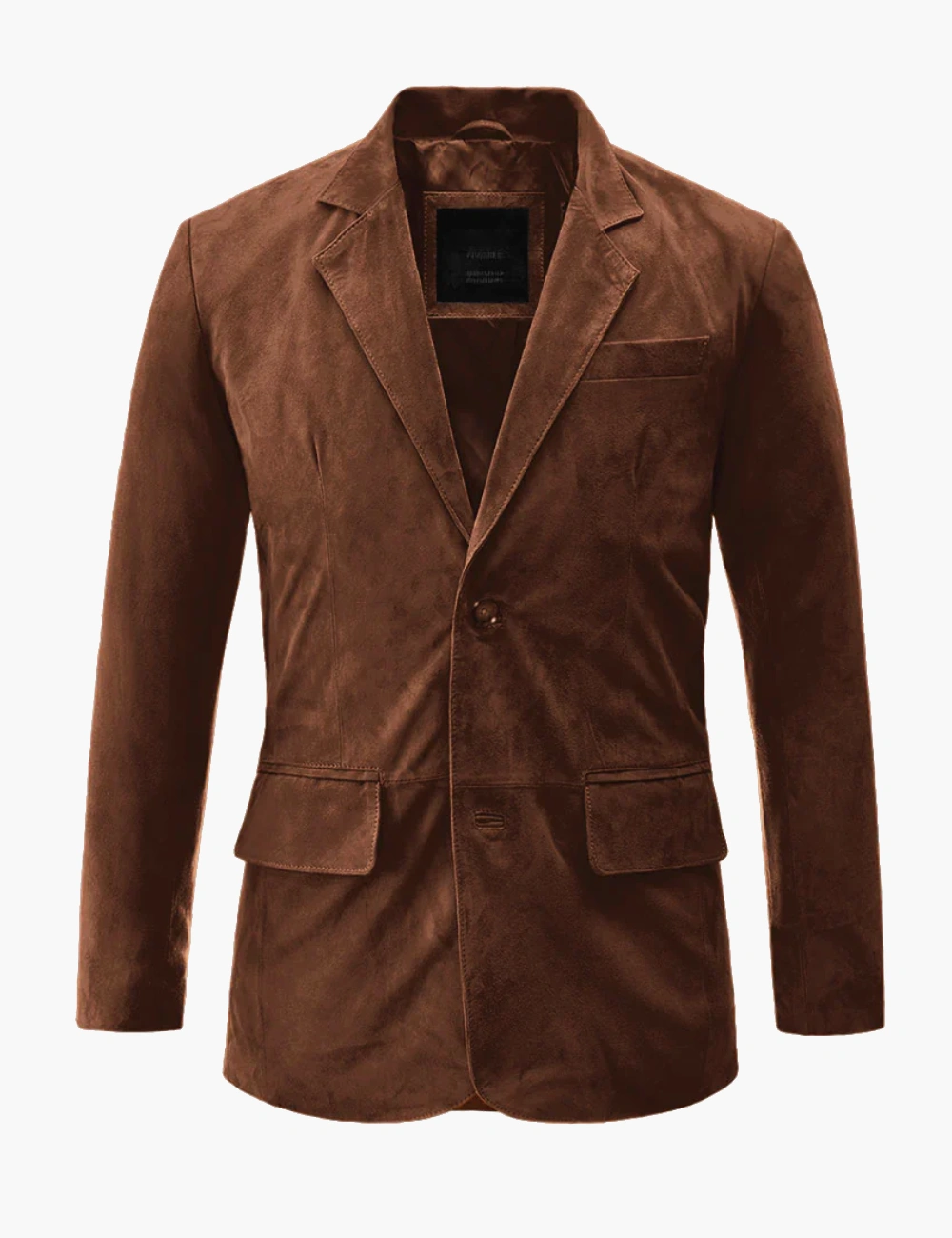 Rustic Oak Suede Leather Blazer (1)