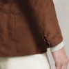 Rustic Oak Suede Leather Blazer (4)