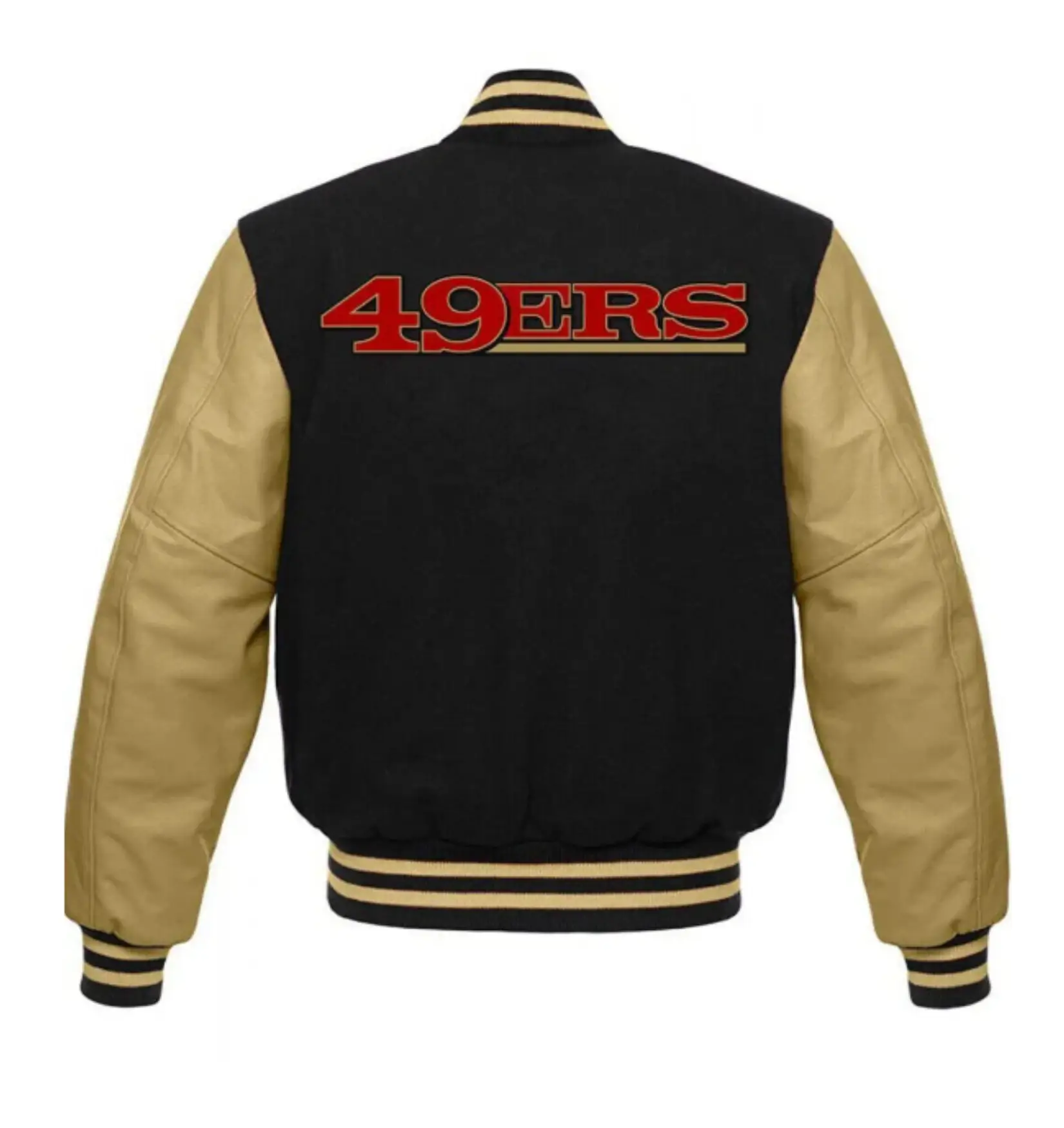 San-Francisco-49ers-Black-Golden-Varsity-Jacket-LeatherMoto