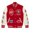 San-Francisco-49ers-OVO-Scarlet-Full-Snap-Varsity-Jacket- leather moto (1)
