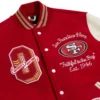 San-Francisco-49ers-OVO-Scarlet-Full-Snap-Varsity-Jacket- leather moto (5)