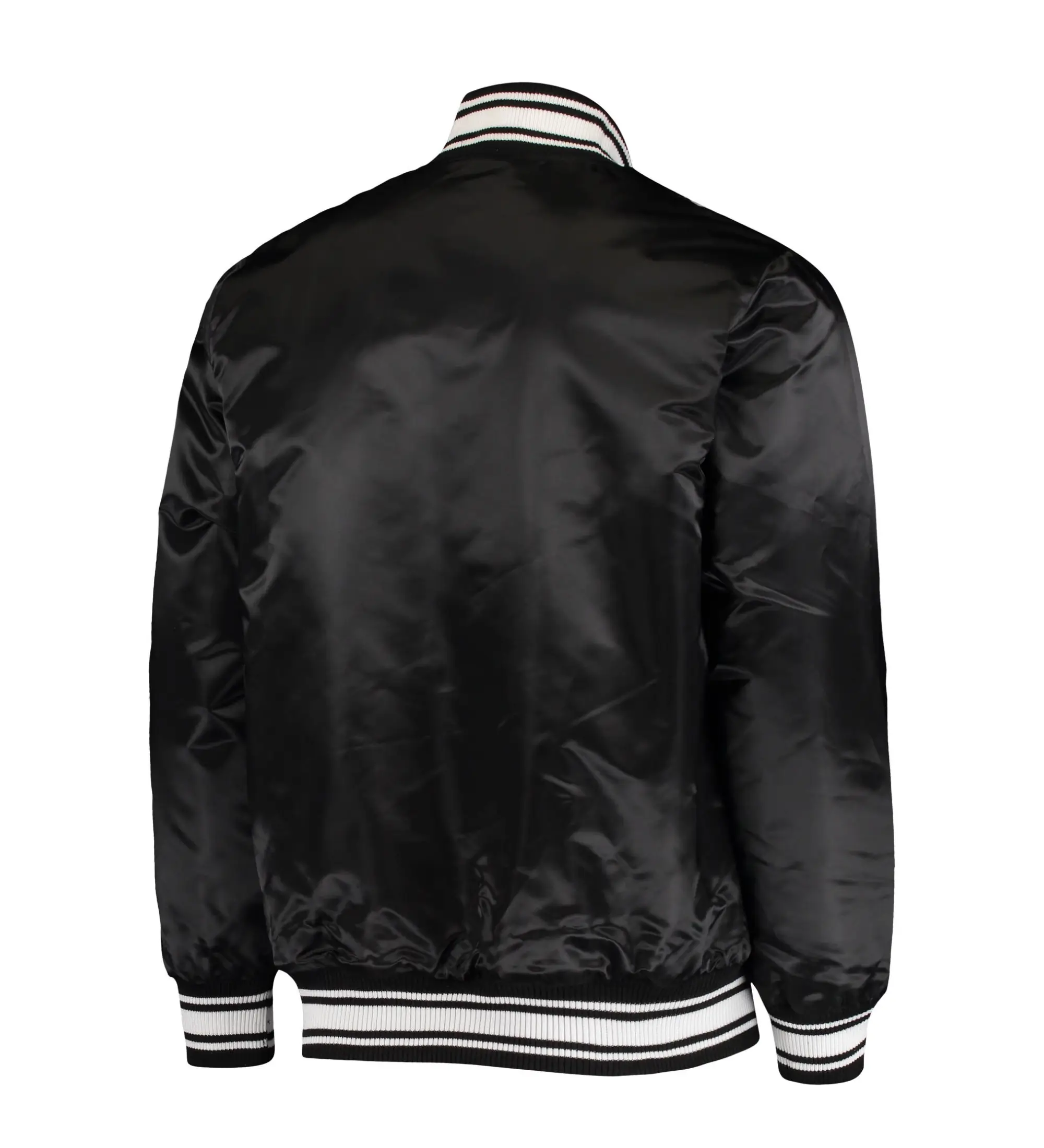 San-Francisco-49ers-Starter-Locker-Room-Full-Snap-Black-Satin-Varsity-Jacket-LeatherMoto