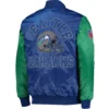 Seattle-Seahawks-Classic-Rib-Satin-Varsity-Jacket-Navy-Green-LeatherMoto