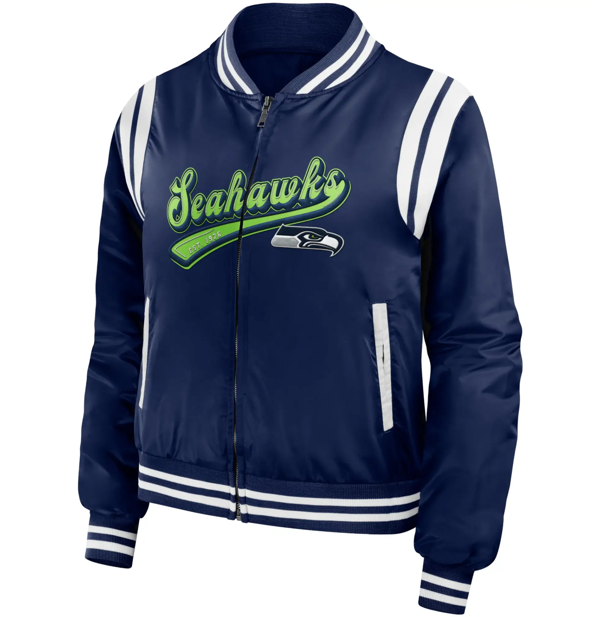 Seattle-Seahawks-Classic-Rib-Satin-Varsity-Zipper-Jacket-LeatherMoto