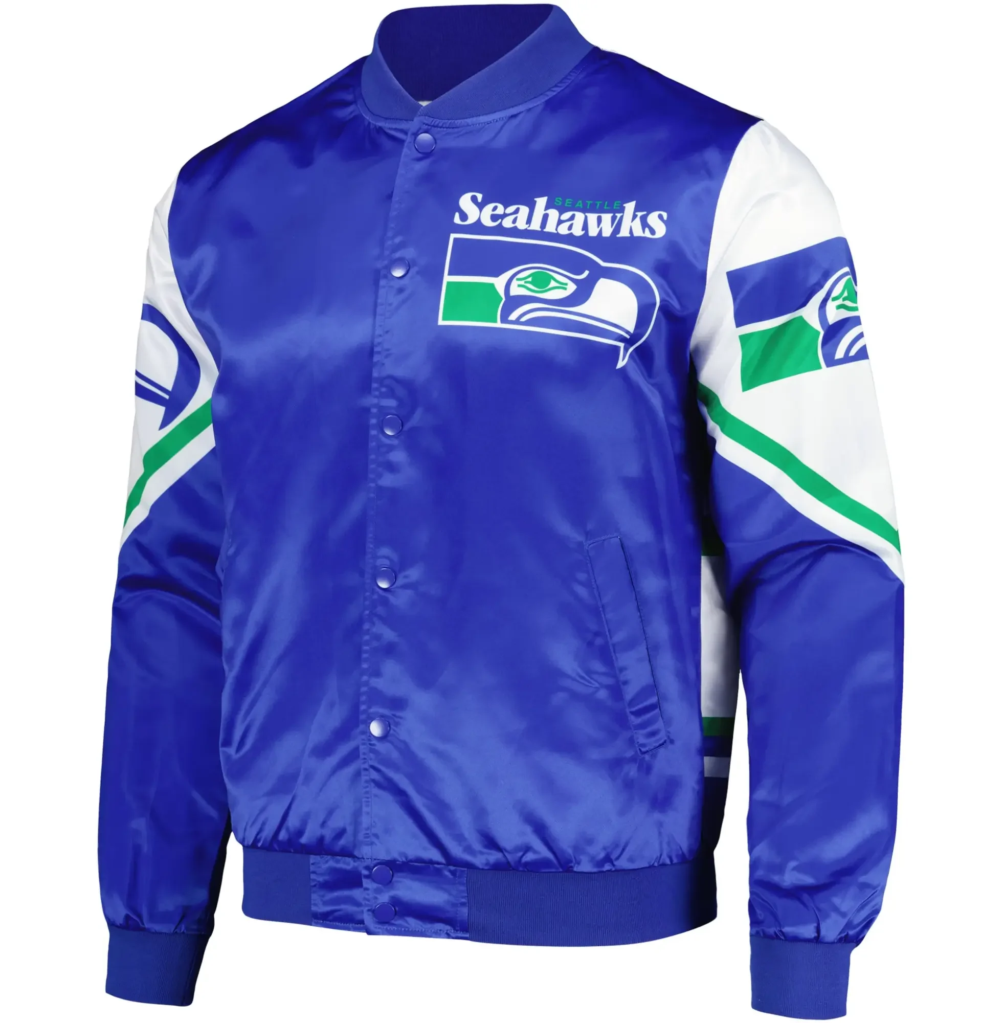 Seattle-Seahawks-Football-Team-Players-Satin-Varsity-Jacket-Blue-White-LeatherMoto