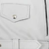 Snowstorm White Leather Biker Jacket – Standout Moto Design with Clean Lines and Belted Waist (3)