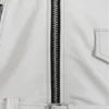 Snowstorm White Leather Biker Jacket – Standout Moto Design with Clean Lines and Belted Waist (6)