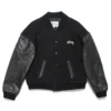 Stussy-1988-Vintage-Homeboy-Black-Wool-Leather-Varsity leather moto (2)