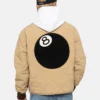 Stussy-8-Ball-Brown-Quilted-Liner-Jacket-LEATHER MOTO