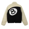Stussy-8-Ball-Sherpa-Fleece-Reversible-Jacket-LEATHER MOTO