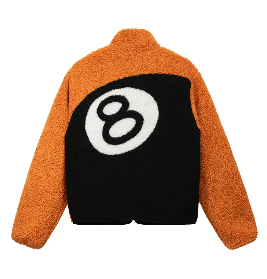 Stussy-8-Ball-Sherpa-Reversible-Jacket LEATHER MOTO