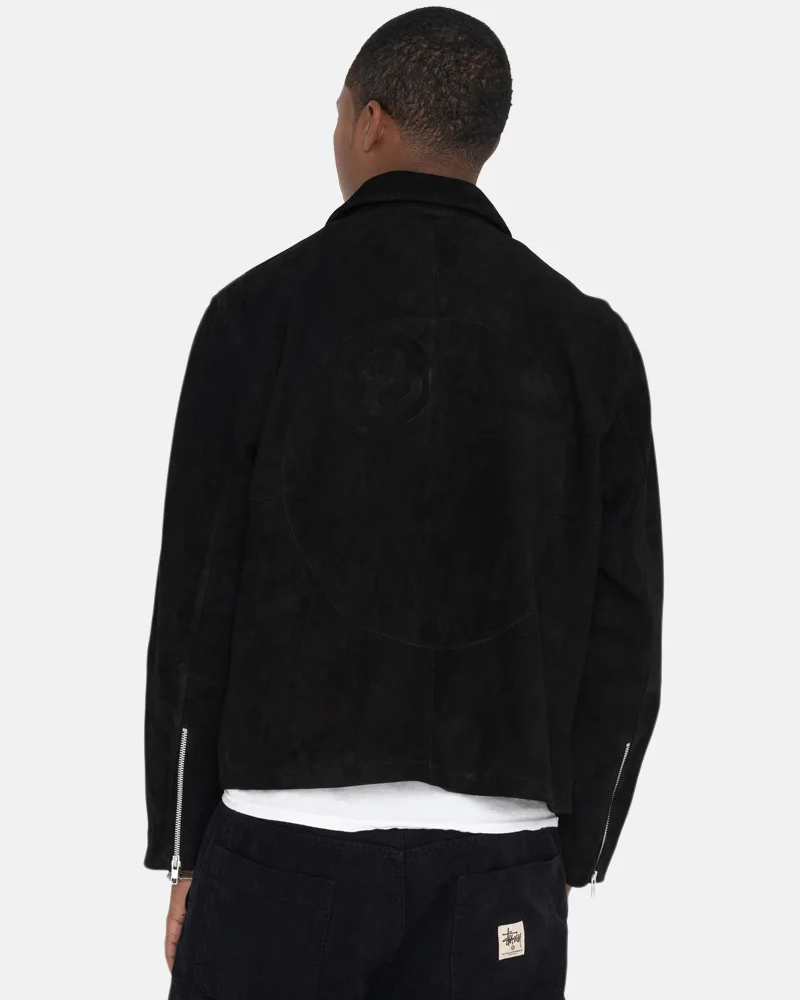 Stussy-8-Ball-Suede-Leather-Jacket-leather moto