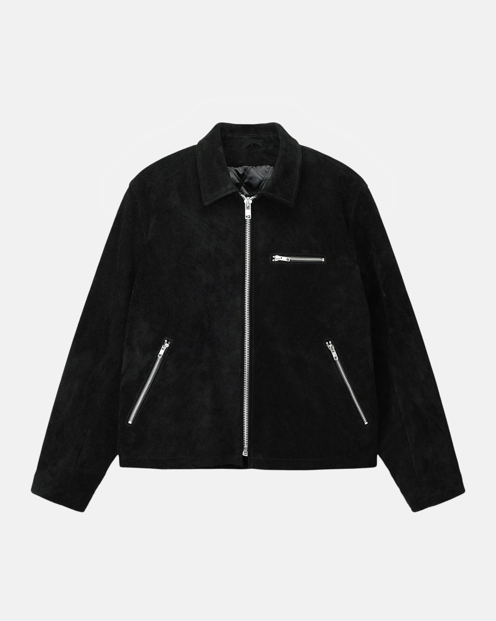 Stussy-8-Ball-Suede-Leather-Jacket-leather moto