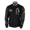 Stussy-x-Kostas-Seremetis-Black-Wool-Leather-Varsity-Jacket-leather moto