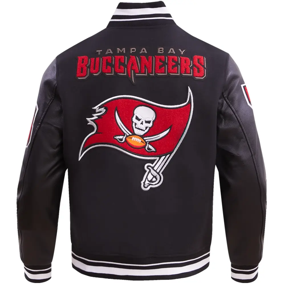 Tampa-Bay-Buccaneers-Black-Wool-Leather-Varsity-Jacket-LeatherMoto