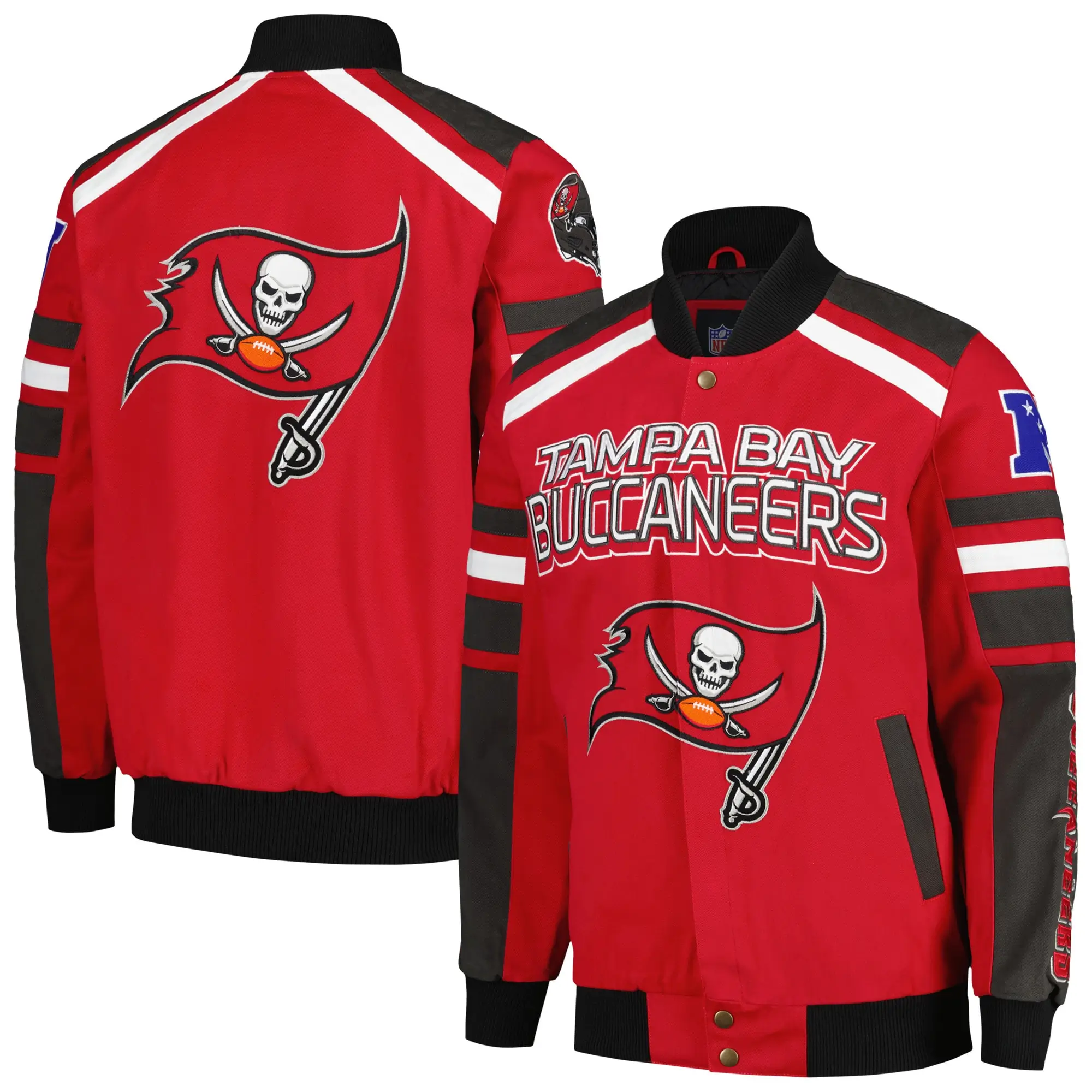 Tampa-Bay-Buccaneers-G-III-Sports-by-Carl-Banks-Red-Power-Racing-Satin-Varsity-Jacket-LeatherMoto