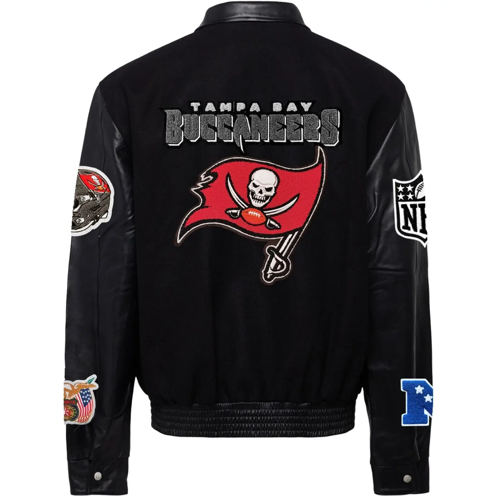 Tampa-Bay-Buccaneers-Jeff-Hamilton-Wool-Leather-Varsity-Jacket-LeatherMoto