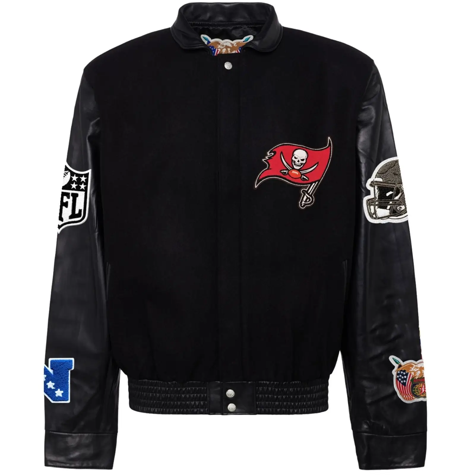 Tampa-Bay-Buccaneers-Jeff-Hamilton-Wool-Leather-Varsity-Jacket-LeatherMoto