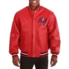 Tampa-Bay-Buccaneers-Rib-Knitted-Red-Leather-Varsity-Jacket-LeatherMoto