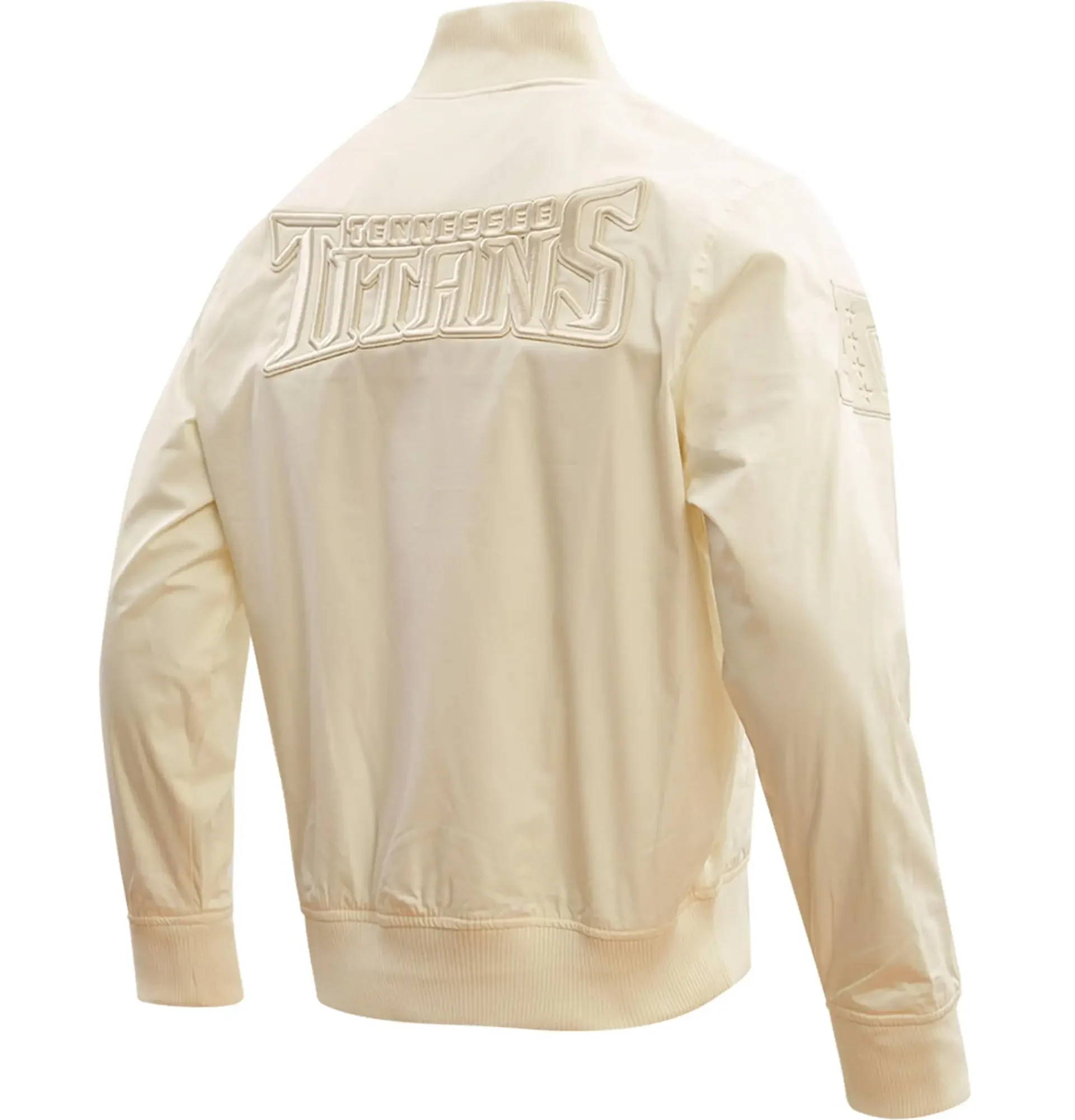 Tennessee-Titans-Pro-Standard-Neutral-Full-Zip-Satin-Varsity-Jacket-LeatherMoto