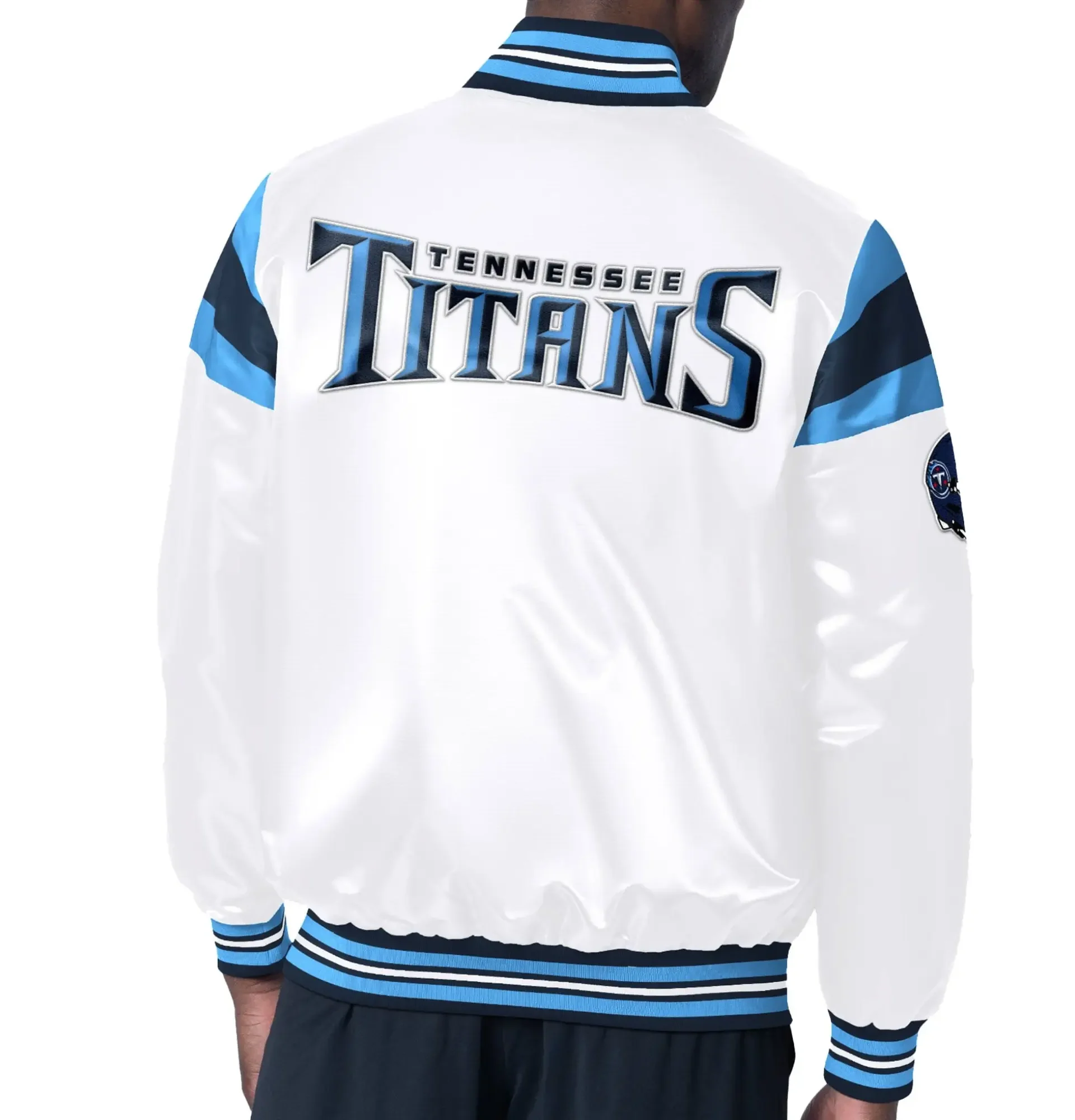 Tennessee-Titans-Starter-White-Satin-Full-Snap-Satin-Varsity-Jacket-LeatherMoto