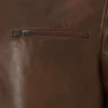 The Blain Brown Full Grain Leather Bomber Jacket (4)