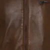 The Blain Brown Full Grain Leather Bomber Jacket (5)