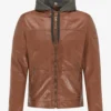 Timeless The Tan Explorer Brown Hooded Leather Jacket (1)