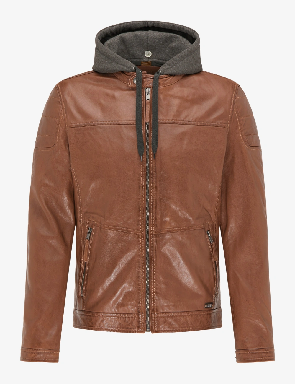 Timeless The Tan Explorer Brown Hooded Leather Jacket (1)